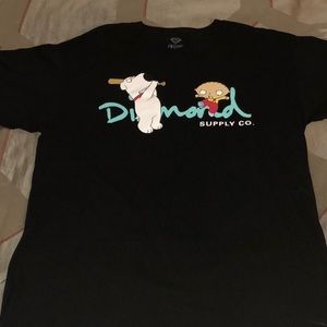 Family Guy Diamond Supply T-shirt